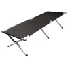 Łóżko polowe LUARO składane turystyczne kanadyjka XXL czarne 150kg-841279