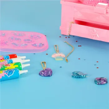 Kreatywny zestaw do robienia biżuterii koralików zawieszek magiczne pudełko UV-841104