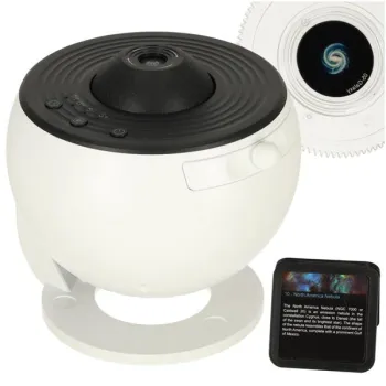 Projektor gwiazd nieba lampka nocna LED USB planetarium planety 12 dysków 360° timer-841475