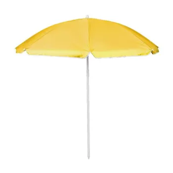 Parasol ogrodowy plażowy regulowany łamany składany UV 150cm żółty-841436