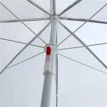 Parasol ogrodowy plażowy regulowany łamany składany UV 150cm szary-841472