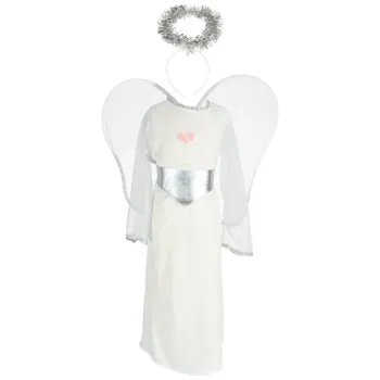 Kostium strój karnawałowy przebranie aniołek aureola jasełka 4 el rozmiar S-841596