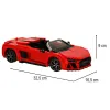 Samochód Rastar 93800 AUDI R8 Spyder 1:14 klocki 1440 el.-842997