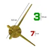 Zegar ścienny naklejany DIY regulowany 80-90 cm złoty kolorowy 12 cyfr-842712