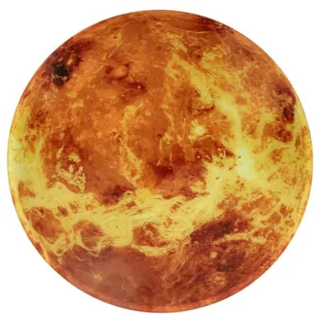 Zegar ścienny planeta mars z wyświetlaczem LED 32 cm pomarańczowy-842687