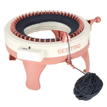 Maszyna do szycia krosno dziewiarskie 48-igłowa okrągła + 4 kłębki włóczki-842886