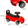 Jeździk pchacz samochód auto z dźwiękiem i światłami czerwony-843871