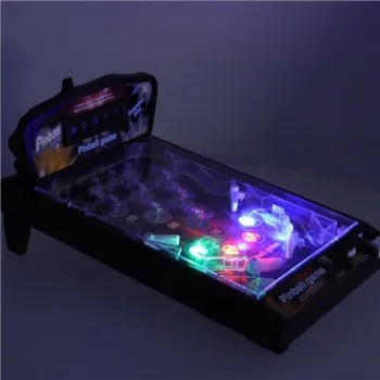 Pinball flipper gra zręcznościowa stół ze światłami i muzyką-843653