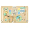 Tablica manipulacyjna LULILO LUDO stolik drewniany sensoryczny 2w1 miętowy-844732