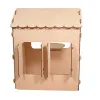 Domek ogrodowy drewniany stolik tablica kredowa 86 x 137 x 105 cm-844960