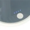 Wentylator biurkowy wiatrak przenośny bezprzewodowy USB z akumulatorem regulowany 4 poziomy mocy LED 38cm biały-844093