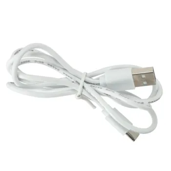 Wentylator biurkowy wiatrak stojący bezprzewodowy USB na pilot z lampką 4 poziomy mocy 18cm biały-844106