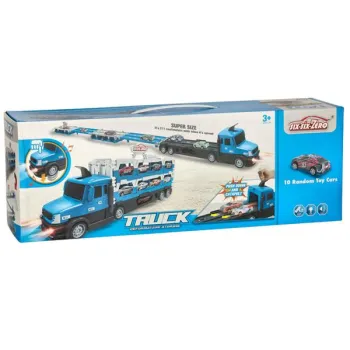 TIR Laweta samochód transporter pojazd składany XXL 10 aut niebieski-844491