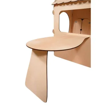 Domek ogrodowy drewniany stolik tablica kredowa 86 x 137 x 105 cm-844962