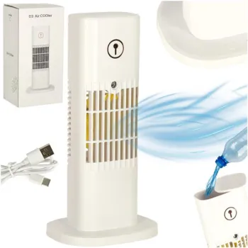 Klimator przenośny klimatyzer biurkowy mini klimatyzator na wodę nawilżacz USB pionowy-844183