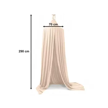 Baldachim kurtyna namiot tipi wiszący beż-844778