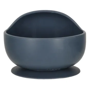 Naczynia silikonowe dla dzieci wiewiórka zestaw 9 elementów ciemny niebieski-844618