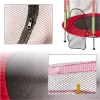 Trampolina do domu ogrodu dla dzieci siatka piłki 140cm 55inch czerwona-845258
