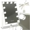 Lusterko do makijażu kosmetyczne podświetlane 12 LED Hollywood z 12 żarówkami USB 30 x 40 cm