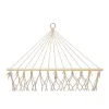 Hamak ogrodowy brazylijski boho siatka frędzle 200cm 150kg Ecru-845416
