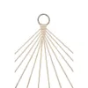 Hamak ogrodowy brazylijski boho siatka frędzle 200cm 150kg Ecru-845417