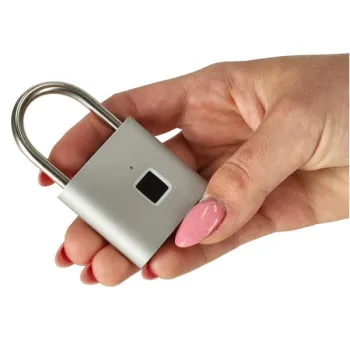 Kłódka zamek elektroniczny na odcisk palca wodoodporny inteligentny USB-845021