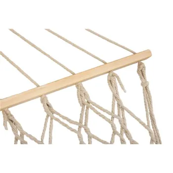 Hamak ogrodowy brazylijski boho siatka frędzle 200cm 150kg Ecru-845419