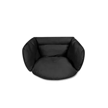 Poduszka LUARO na huśtawkę wiszącą bocianie gniazdo miękka czarna-845368