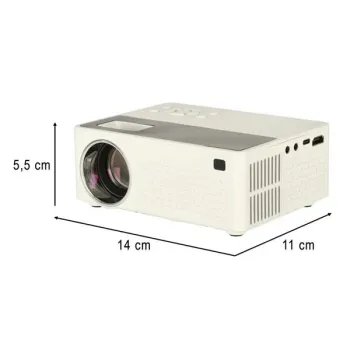 Projektor rzutnik przenośny LED TFT LCD 16:9 1920x1080 USB 20W biały-845211