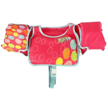 Kamizelka piankowa z rękawkami do pływania kapok dla dzieci 3-6 lat 19-30 kg BESTWAY 32174 różowa-845861