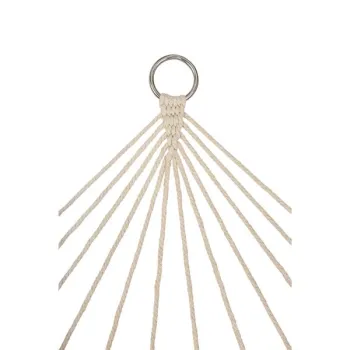 Hamak ogrodowy brazylijski boho siatka frędzle 200cm 150kg Ecru-845417