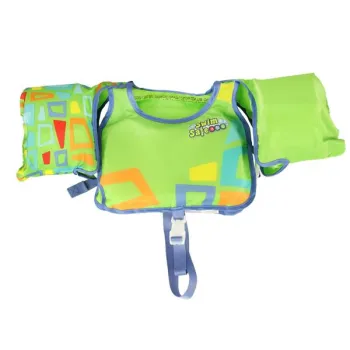 Kamizelka piankowa z rękawkami do pływania kapok dla dzieci 3-6 lat 19-30 kg BESTWAY 32174 zielona-845854