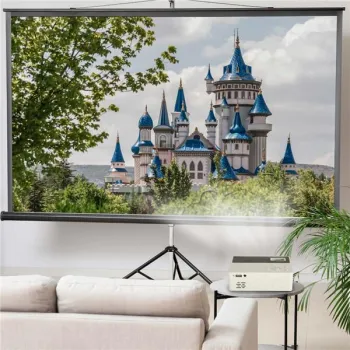 Projektor rzutnik przenośny LED TFT LCD 16:9 1920x1080 USB 20W biały-845210