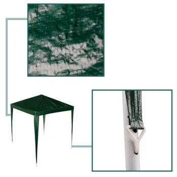 Pawilon ogrodowy namiot imprezowy handlowy altana zielona 2 x 2m-846025