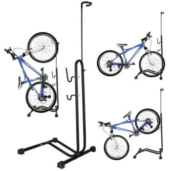 Stojak na rower Rallex uchwyt rowerowy serwisowy na koło 16-27" składany wysoki