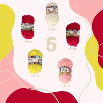 Maszyna do szycia dziewiarska 24-igłowa zestaw do tkania na drutach 5 włóczek-848194