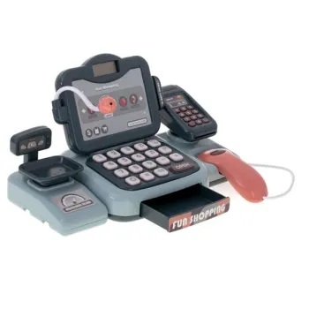 Kasa fiskalna sklepowa interaktywna skaner waga koszyk monety mikrofon światło dźwięk-849837