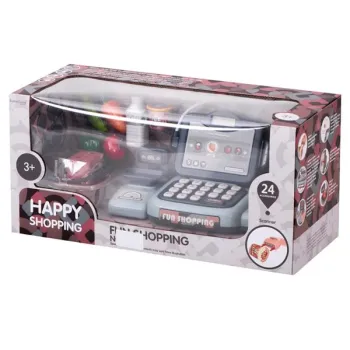 Kasa fiskalna sklepowa interaktywna skaner waga koszyk monety mikrofon światło dźwięk-849838