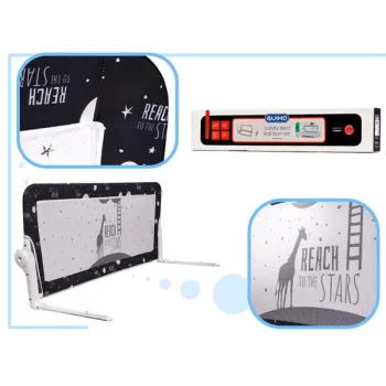 Barierka osłona ochronna do łóżka otwierana 120cm czarna-850070