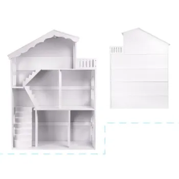 Regał na książki dla dzieci półka domek na zabawki 2w1 LULILO CALLA 116cm XXL-850502