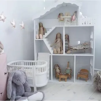 Regał na książki dla dzieci półka domek na zabawki 2w1 LULILO CALLA 116cm XXL-850504