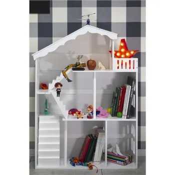 Regał na książki dla dzieci półka domek na zabawki 2w1 LULILO CALLA 116cm XXL-850510