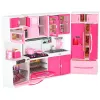Mebelki dla lalek kuchnia 4 segmenty dźwięki LED 48cm-851758