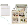 Domek dla lalek drewniany LULILO FLORO boho LED 78cm-851341