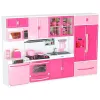 Mebelki dla lalek kuchnia 4 segmenty dźwięki LED 48cm-851756