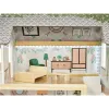 Domek dla lalek drewniany LULILO FLORO boho LED 78cm-851342