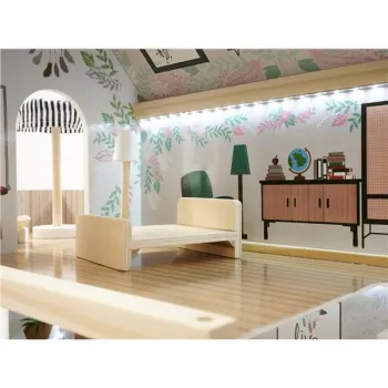 Domek dla lalek drewniany LULILO FLORO boho LED 78cm-851340