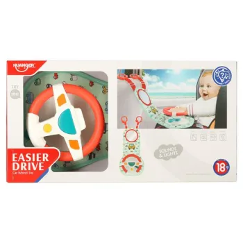 Kierownica dla dzieci do samochodu auta mata interaktywna dźwięki światła LED-851586