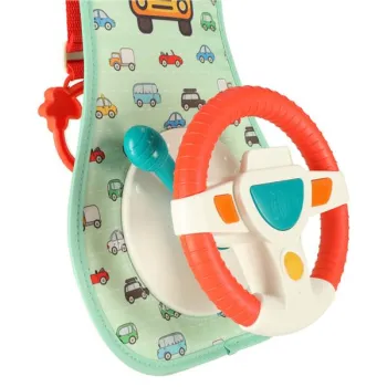 Kierownica dla dzieci do samochodu auta mata interaktywna dźwięki światła LED-851581