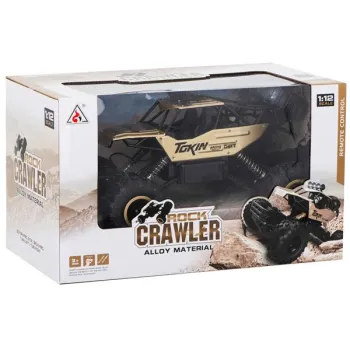 Samochód zdalnie sterowany na pilota RC Rock Crawler 1:12 4WD METAL czarny-851795